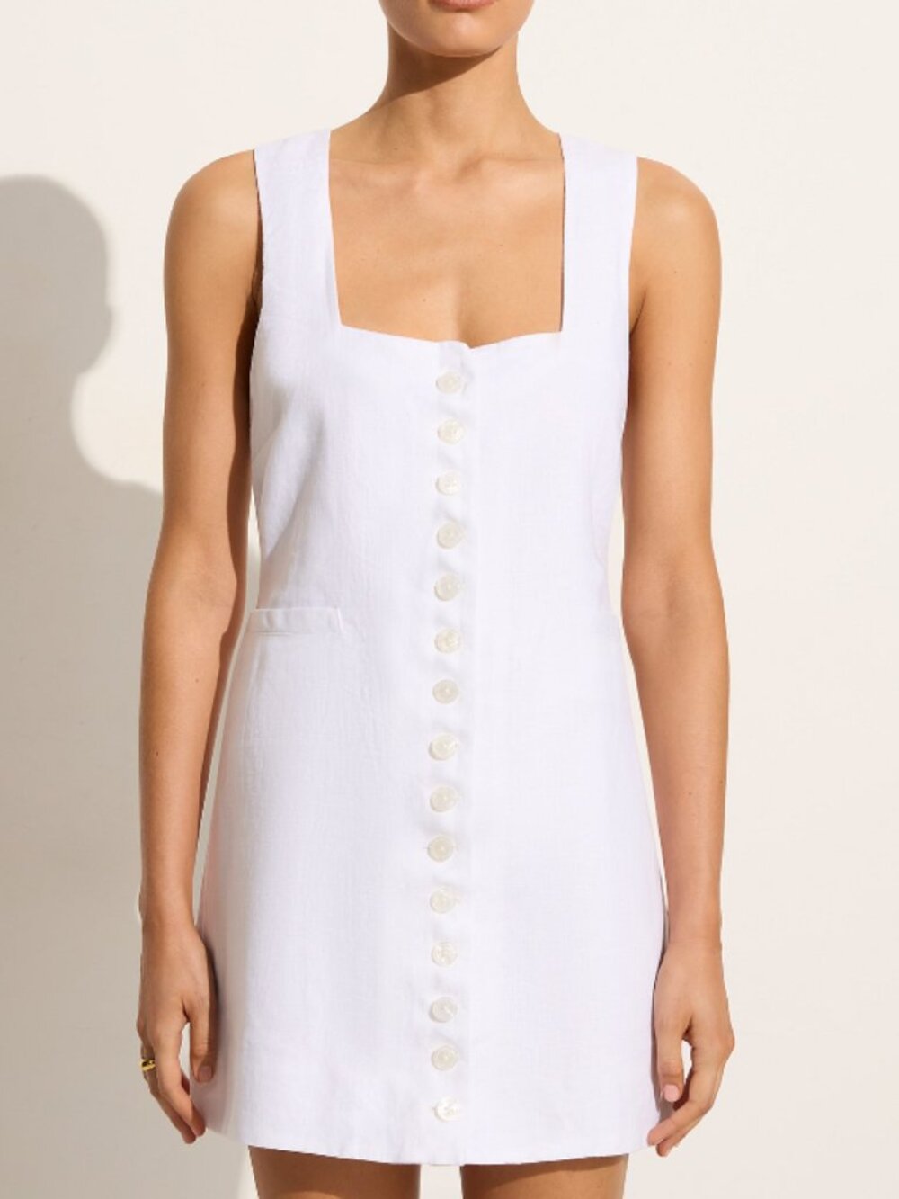 Faithfull the Brand Marinia Linen Mini Dress - Size XS - Picture 2 of 6
